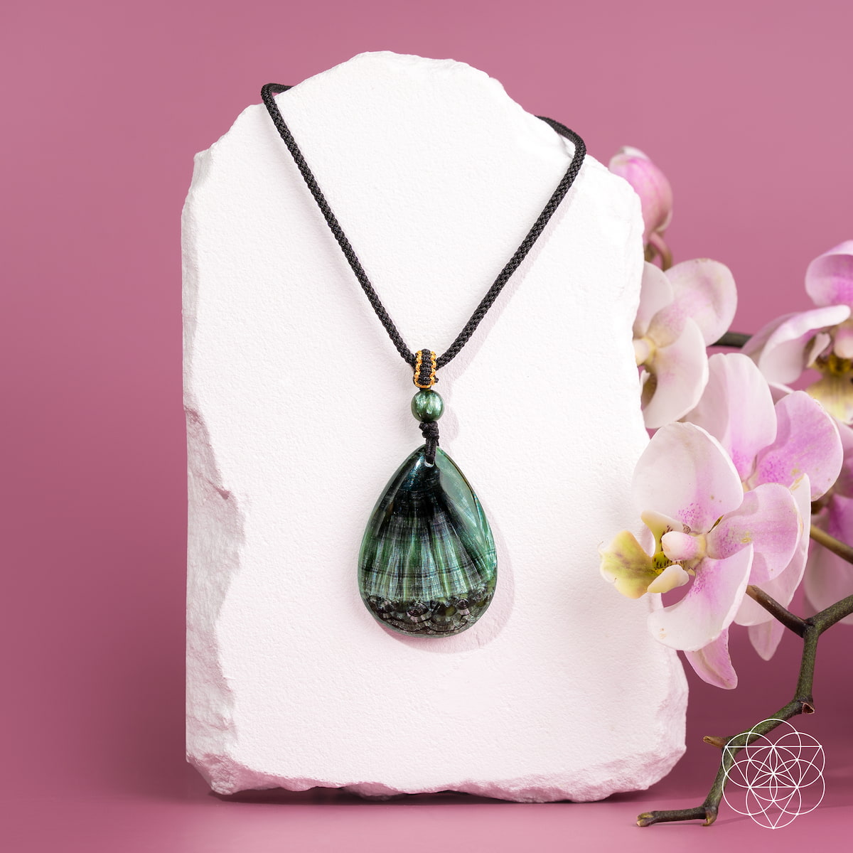 By My Side - Rare Seraphinite Pendant